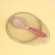Baby Food Bowl with Spoon - Pink