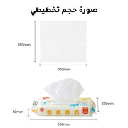 Baby Wipes, 6 Packs of 60 Wipes (360 Wipes)