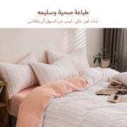 Four sets of Scandinavian style bedspreads and bedding sets - Pink