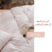 Four sets of Scandinavian style bedspreads and bedding sets - Pink