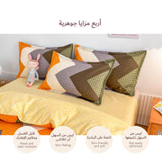 4pcs comforter set/set of duvet cover, bed sheet and 2pcs pillowcases for home bed linen 