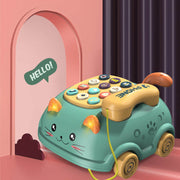 Cartoon cat shape phone simulation storytelling game